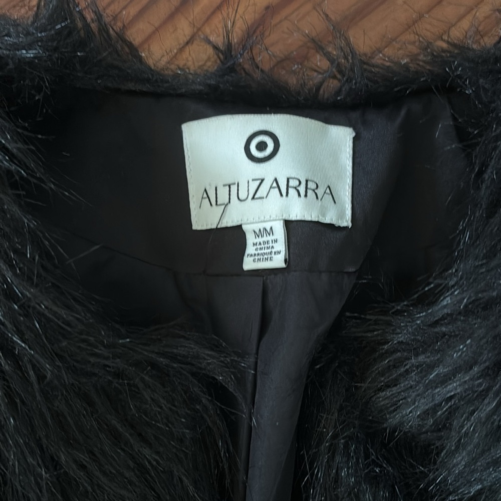 Black Faux Fur Jacket - Picture 2 of 3